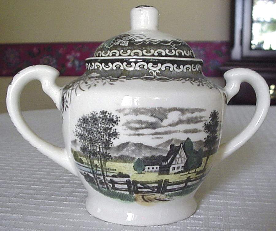 Spring Valley Sugar Bowl & Lid by Unknown Manufacturer-1