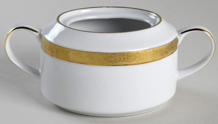 Timeless Treasures Gold Sugar Bowl No Lid by Sri Lanka-1