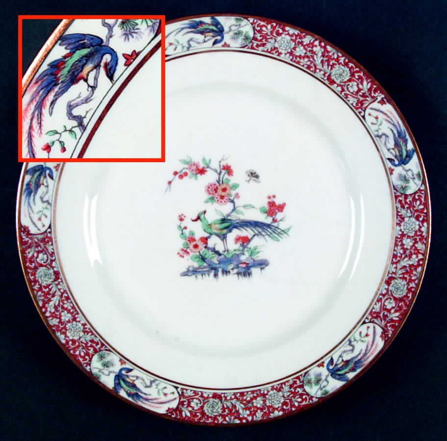 Au Vase Etrusque Dinner Plate by France-1