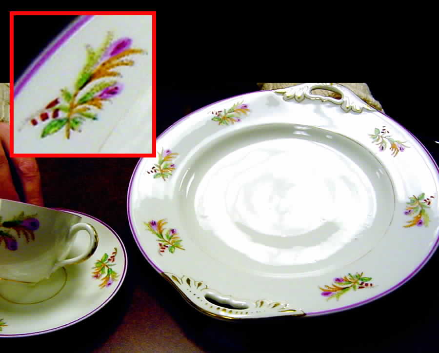 UC41 Handled Cake Plate by Unknown Manufacturer-1