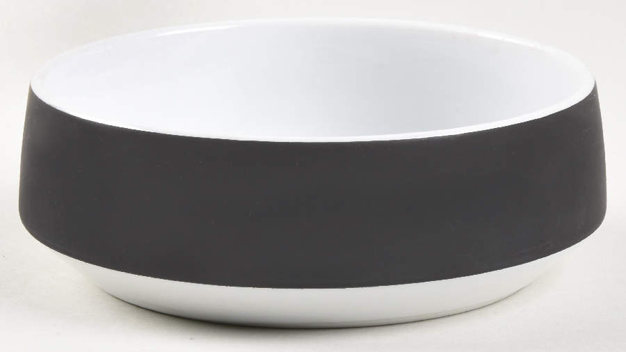 Contempo Frost Black Coupe Cereal Bowl by Otagiri-1