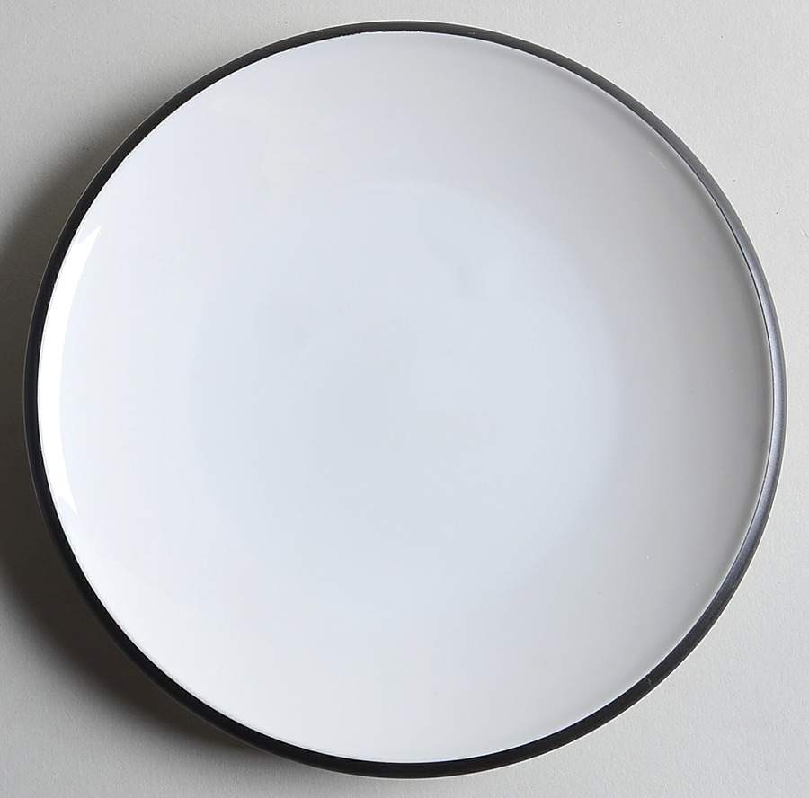 Contempo Frost Black Salad Plate by Otagiri-1