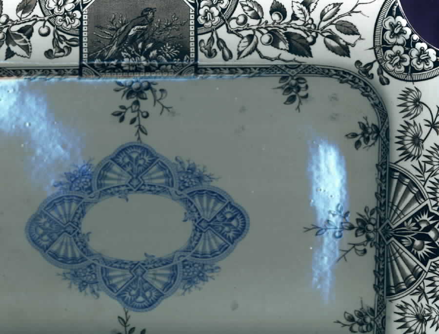Alexandria (Center Design) 15" Rectangular Serving Platter by Wallis Gimson-1