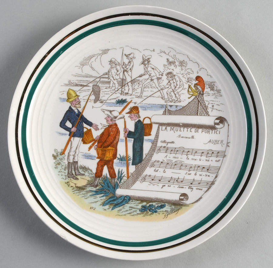 French Opera Reproductions Salad Plate by Ucagco-1