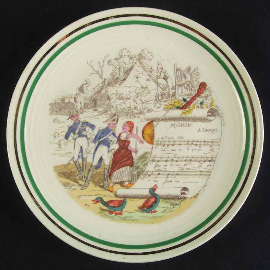 French Opera Reproductions Salad Plate by Ucagco-1