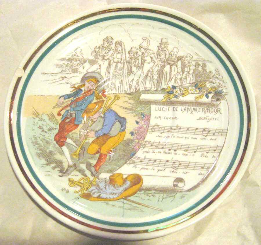 French Opera Reproductions Saucer for Flat Cup by Ucagco-1