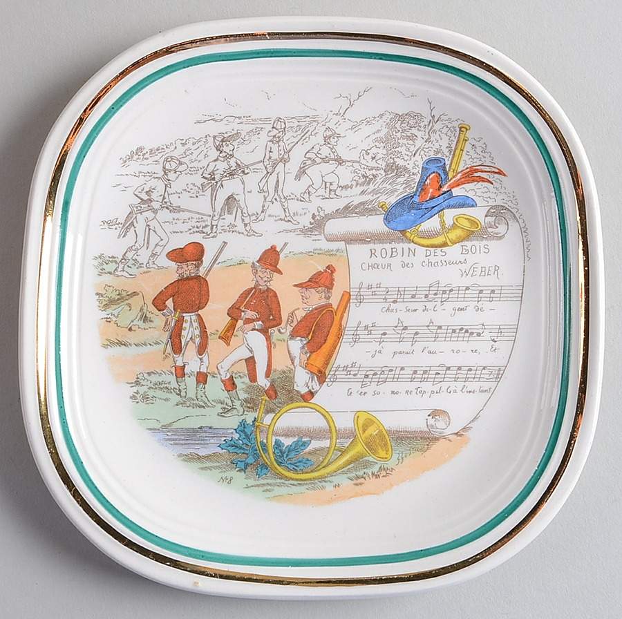French Opera Reproductions Square Bread & Butter Plate by Ucagco-1