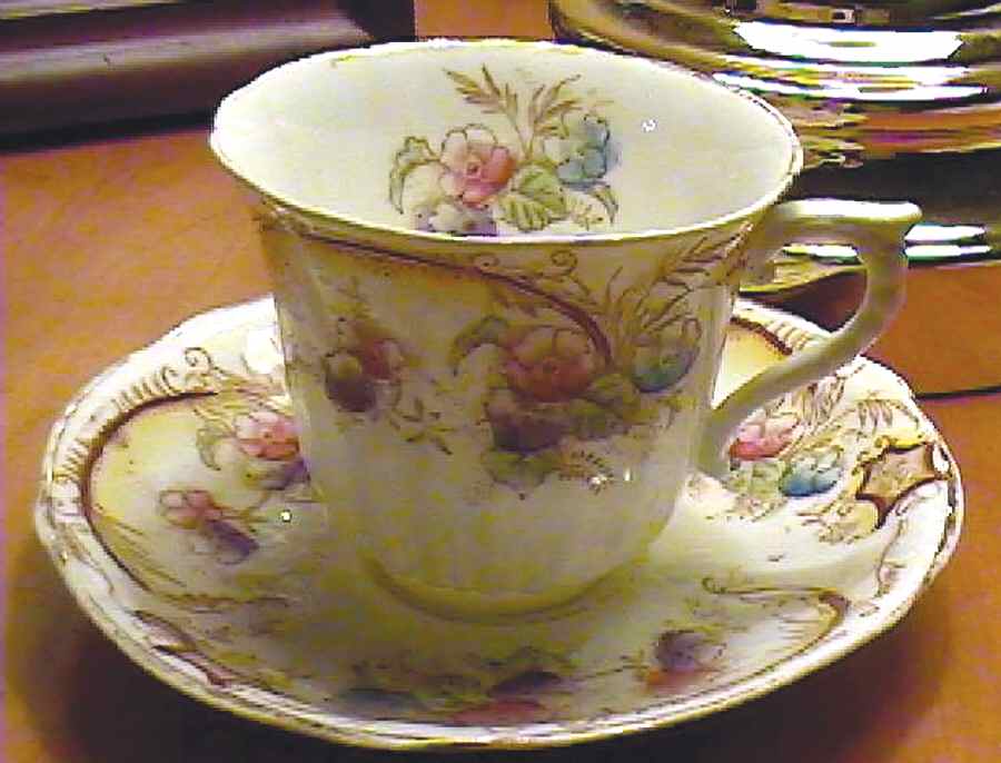 Cora Flat Cup & Saucer Set by Unknown Manufacturer-1