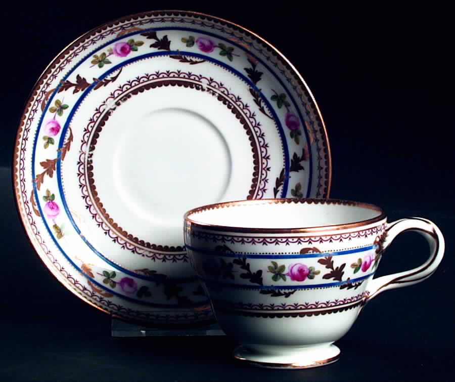 7547 Footed Cup & Saucer Set by England-1
