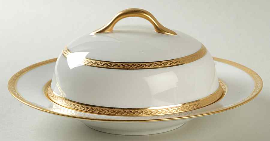 UNC122 Round Covered Butter with Strainer by Union Ceramique-1