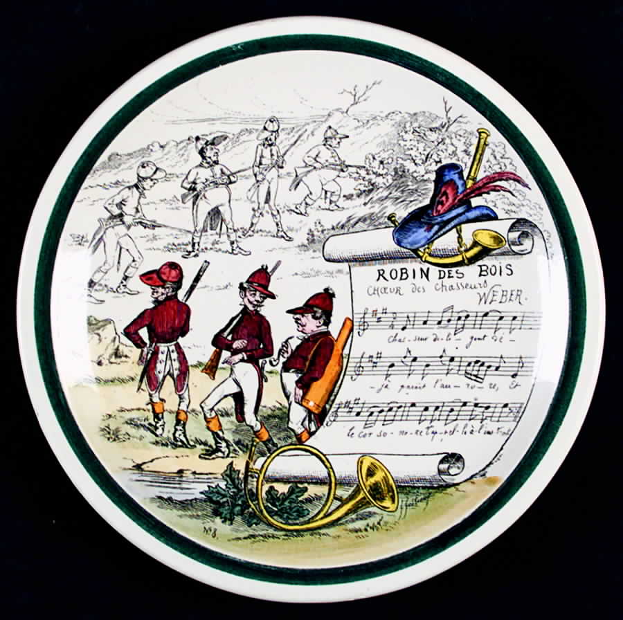 French Opera Reproductions Salad Plate by Ucagco-1