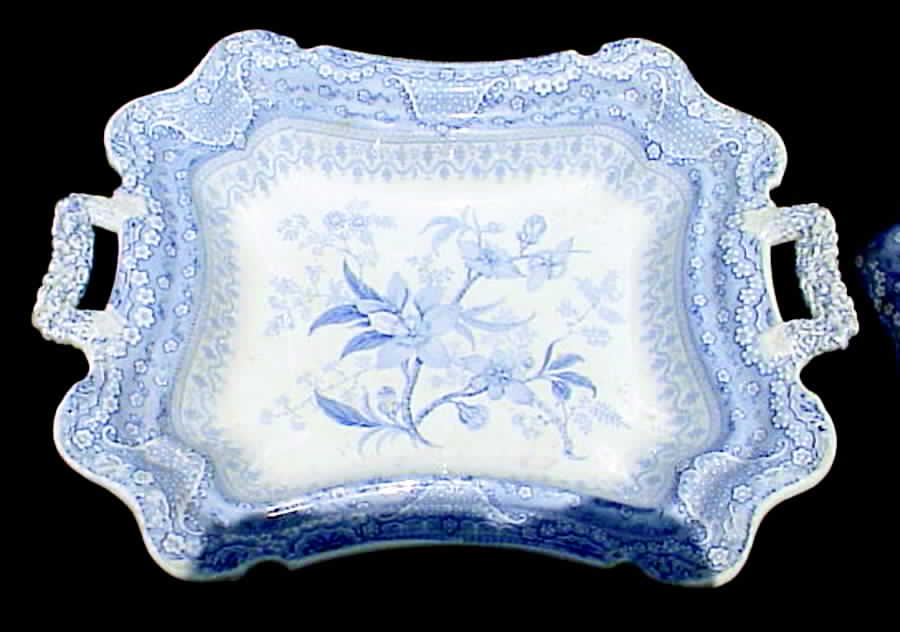 Asiatic Plants Rectangular Vegetable Bowl No Lid by England-1