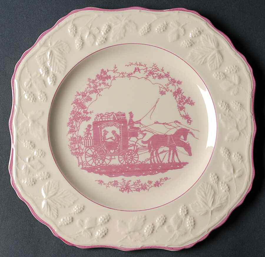 English Brambleberry Square Salad Plate by Ostrow-1