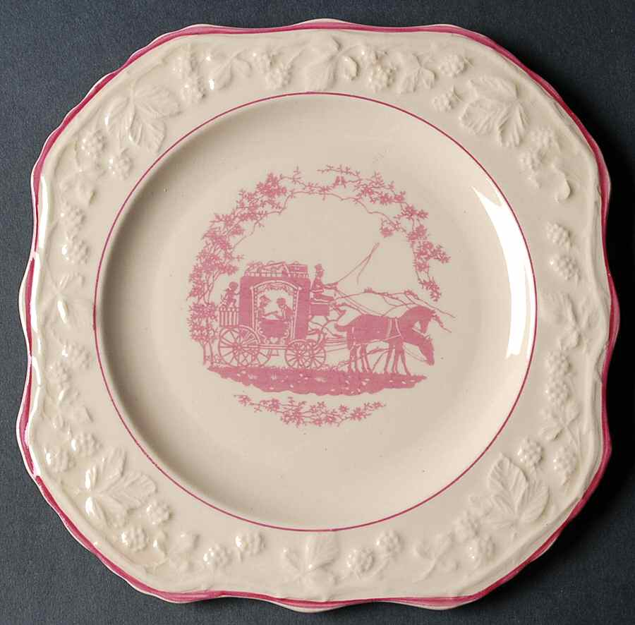 English Brambleberry Square Bread & Butter Plate by Ostrow-1
