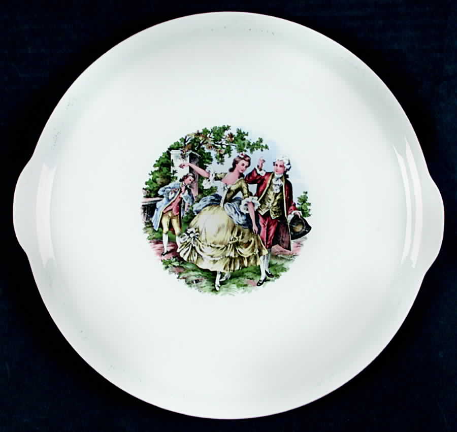 UC96 Handled Cake Plate by Unknown Manufacturer-1