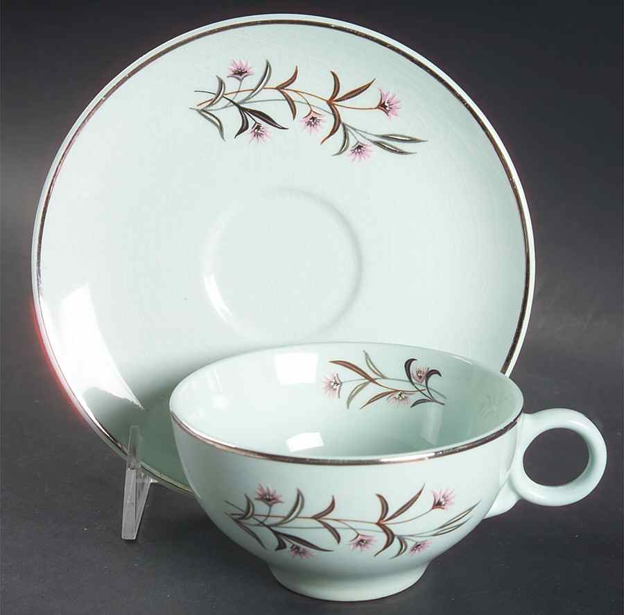 Strawflower Flat Cup & Saucer Set by Universal-1