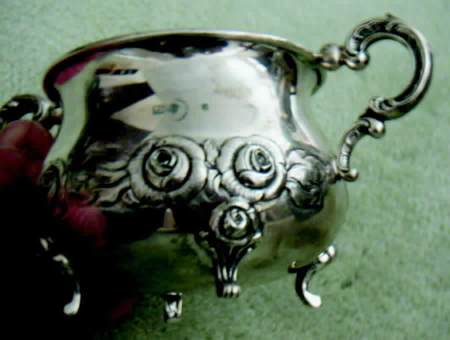 UNH5 (Sterling, Hollowware) Open Sugar Bowl by Unknown Manufacturer-1