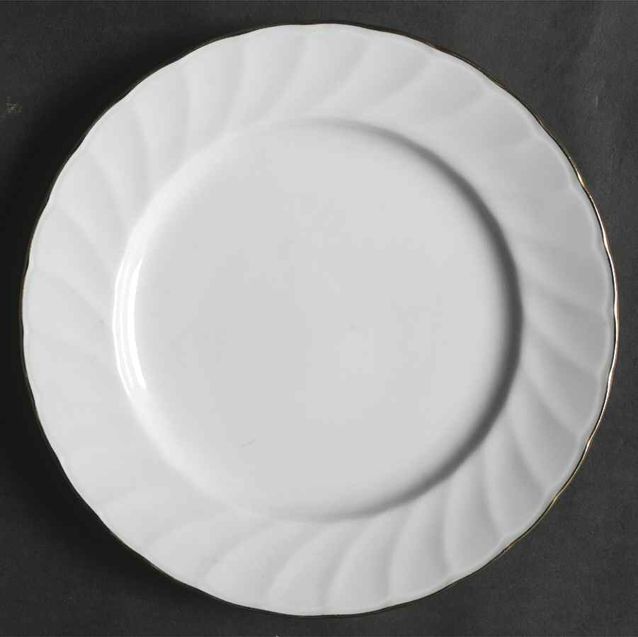 Golden Swirl Salad Plate by Unknown Manufacturer-1