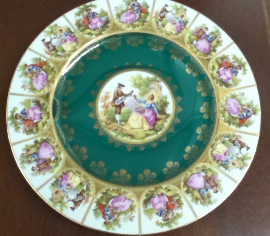 Love Story Dinner Plate by NC West Germany-1