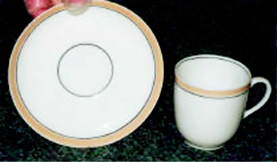 UC143 Flat Cup & Saucer Set by Unknown Manufacturer-1