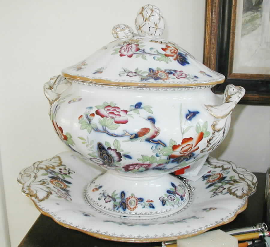 6851 Tureen & Lid w/Underplate by Minton-1