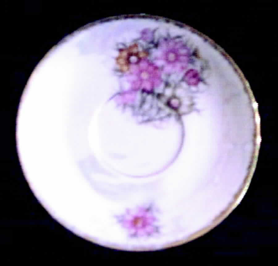Flower of the Month Saucer for Footed Cup by Nasco (Japan)-1