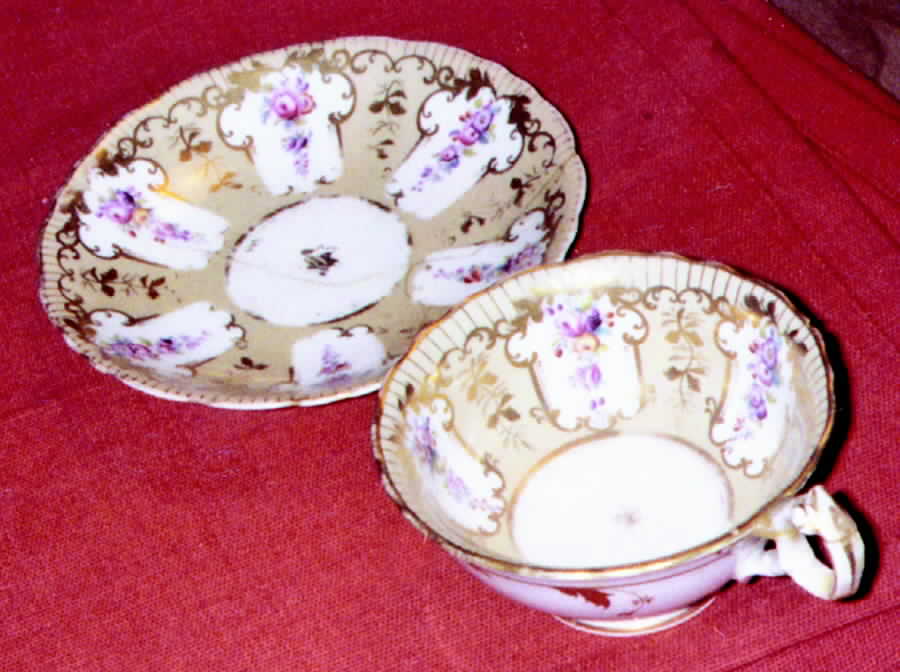6720 Footed Cup & Saucer Set by Ridgway (Ridgways)-1