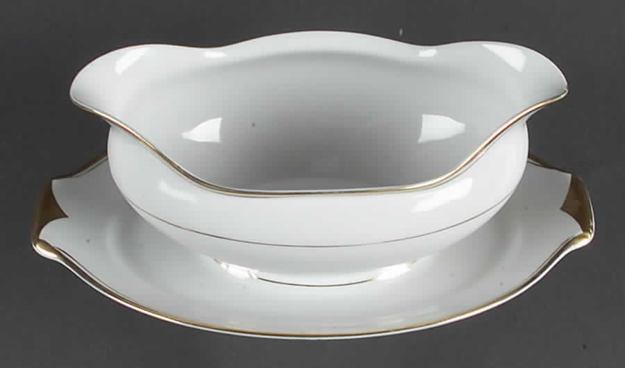 4983 Gravy Boat with Attached Underplate by Unknown Manufacturer-1