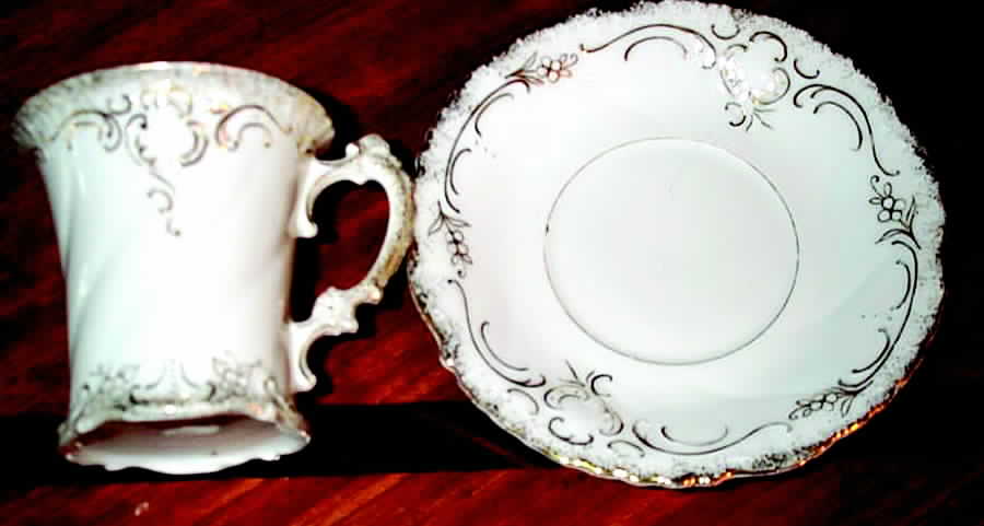 278 Flat Cup & Saucer Set by Unknown Manufacturer-1