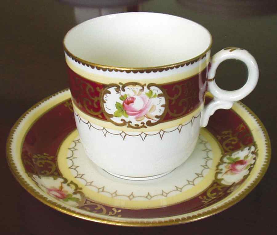 1035 Flat Cup & Saucer Set by Unknown Manufacturer-1