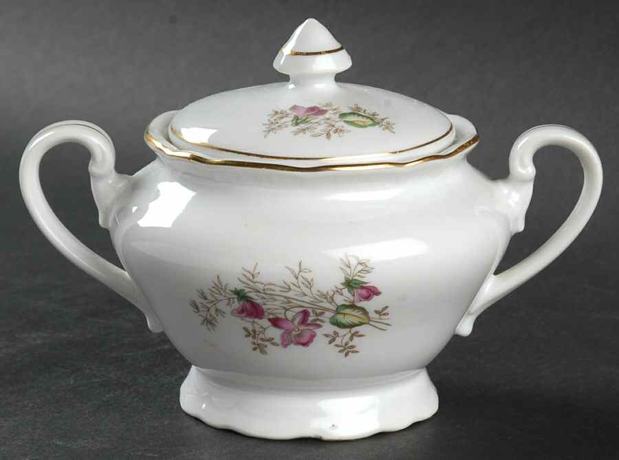 Wild Flower Sugar Bowl & Lid by Gebruder Benedikt-1