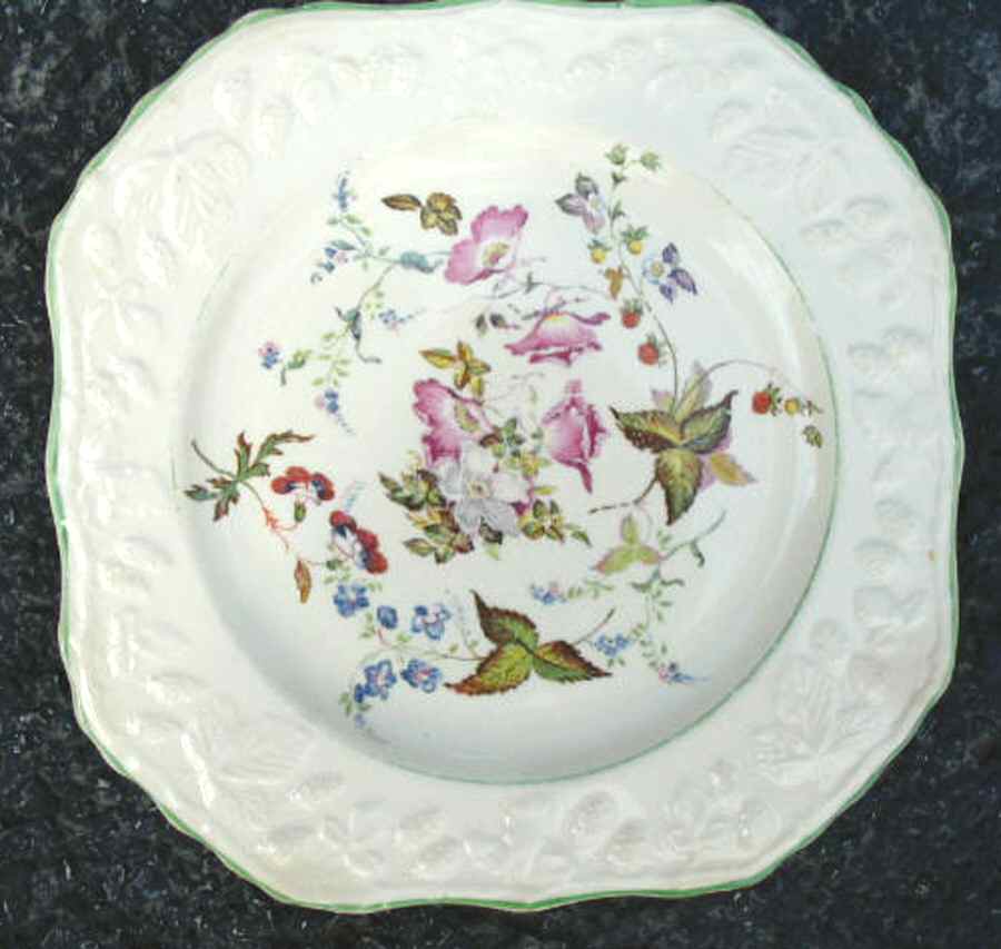 English Brambleberry Square Luncheon Plate by Ostrow-1