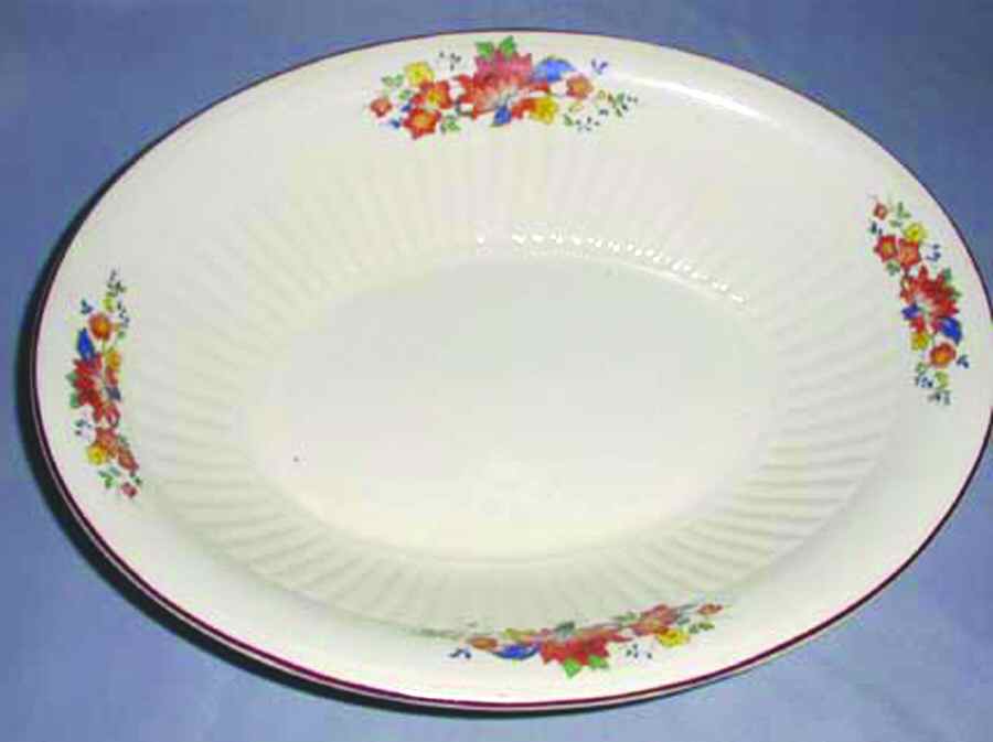 Royal Ivory 9" Oval Vegetable Bowl by Unknown Manufacturer-1