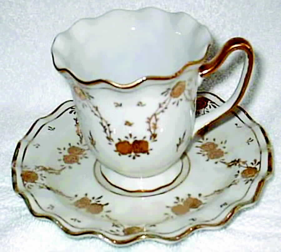 6539 Footed Demitasse Cup & Saucer Set by Ardalt-1