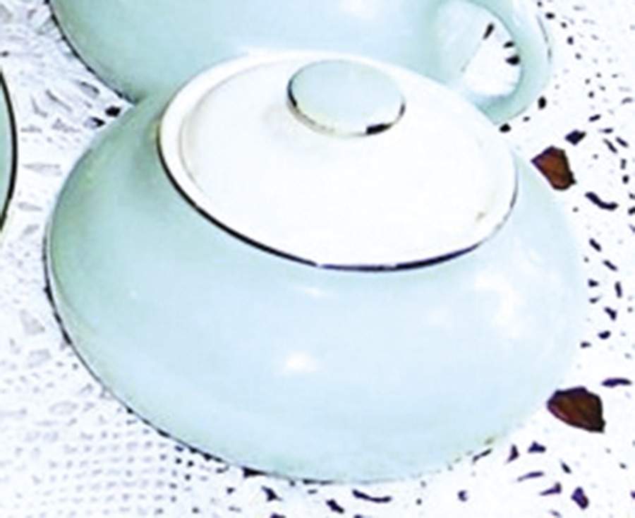 Turquoise Serenity Sugar Bowl & Lid by Universal-1