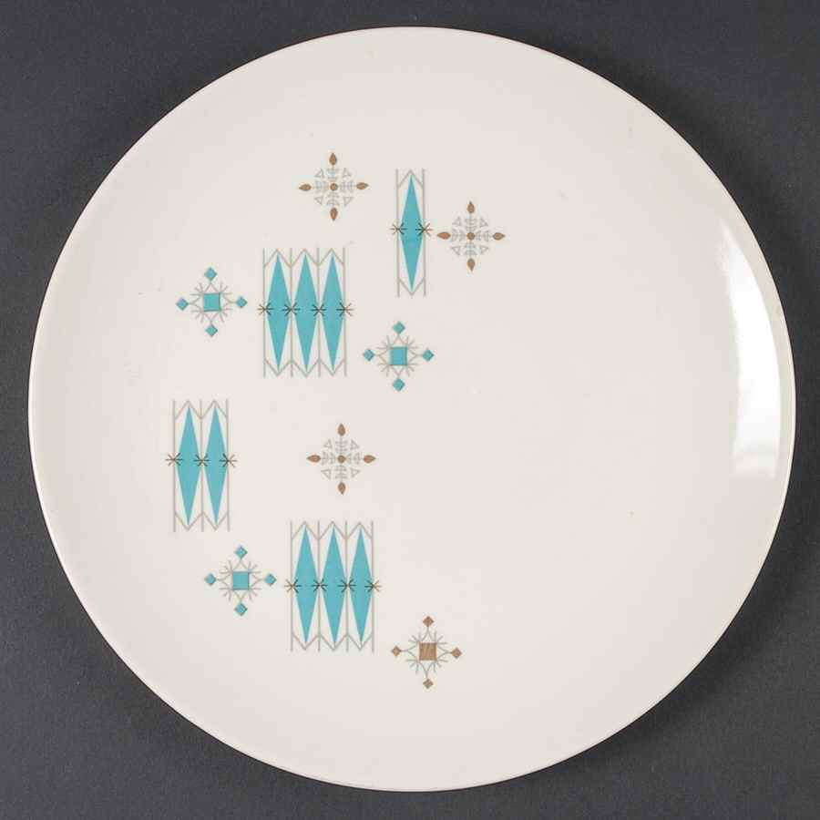 Modern Blue Dinner Plate by Mount Clemens-1