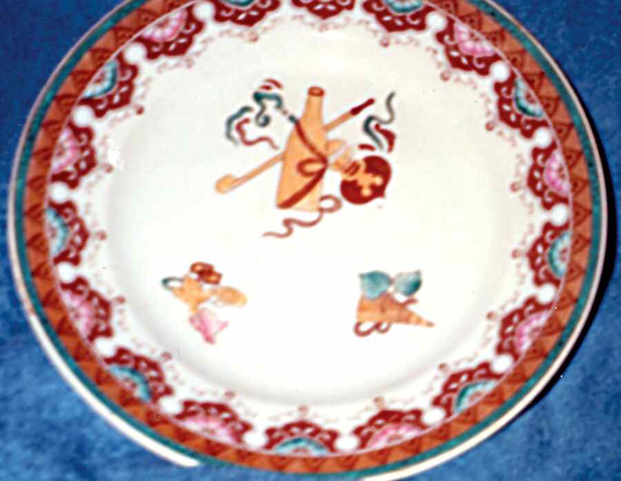 Chinois Dinner Plate by Sarreguemines-1