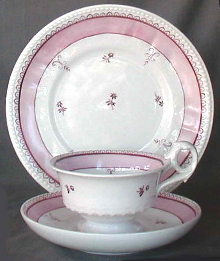 2-3960 Footed Cup & Saucer Set by Unknown Manufacturer-1