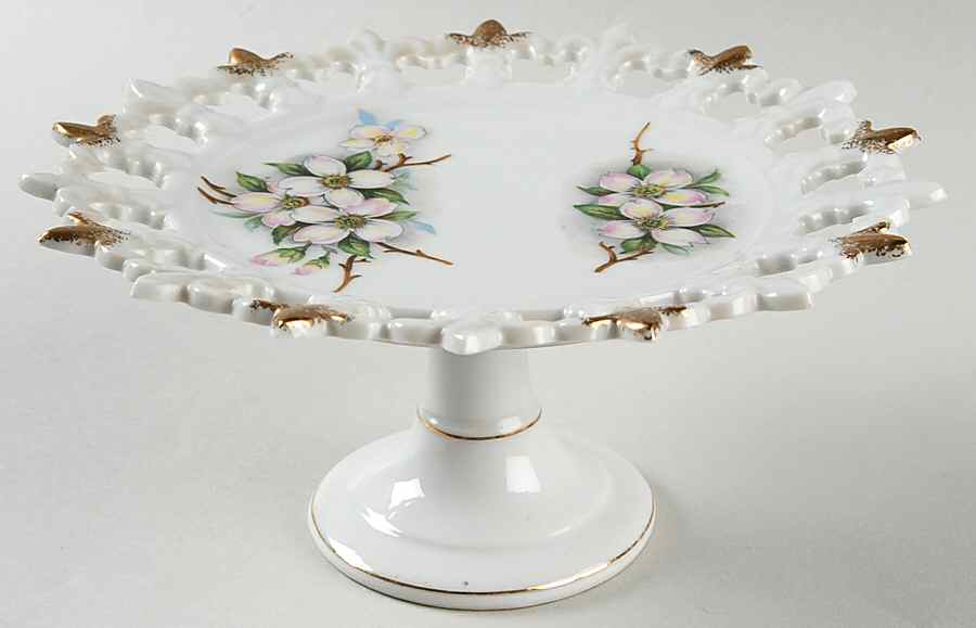 Dogwood Round Compote (Height X Width) by Norcrest-1