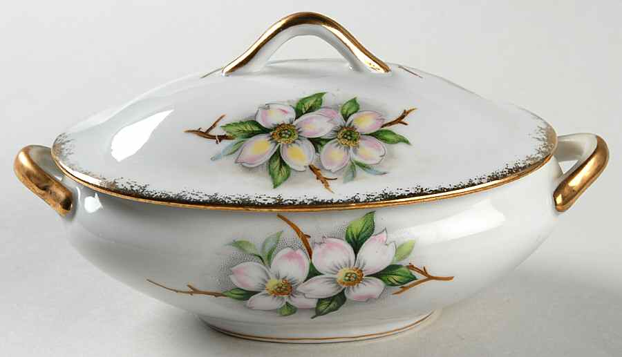 Dogwood Candy Box & Lid by Norcrest-1