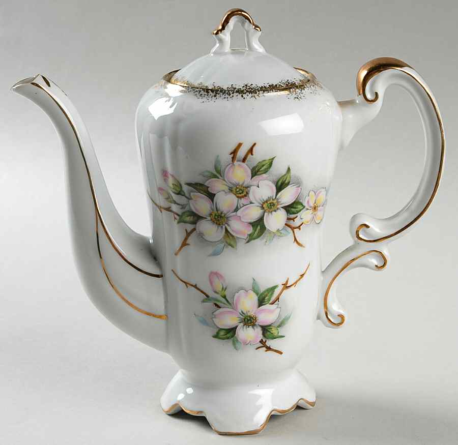 Dogwood Mini Coffee Pot & Lid by Norcrest-1