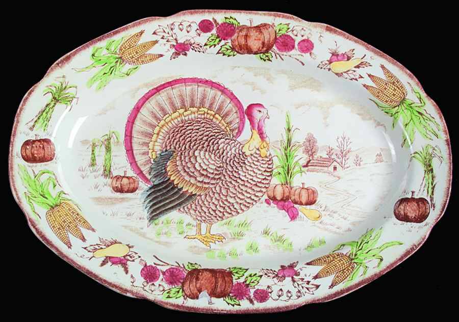 UC302 20" Oval Serving Platter by Unknown Manufacturer-1