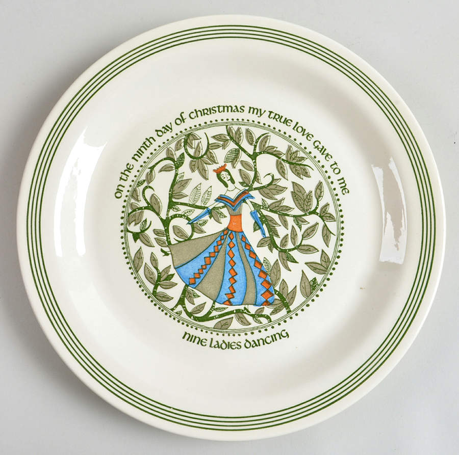 Twelve Days of Christmas Dinner Plate by Royal (USA)-1