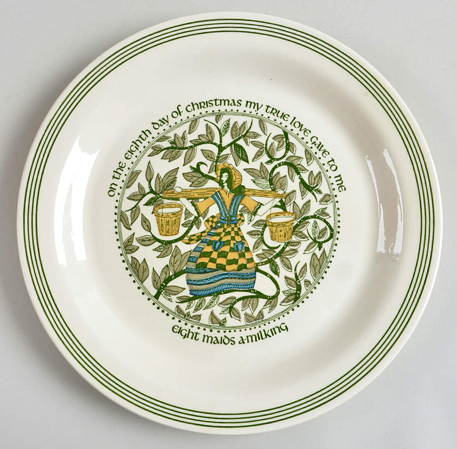 Twelve Days of Christmas Dinner Plate by Royal (USA)-1