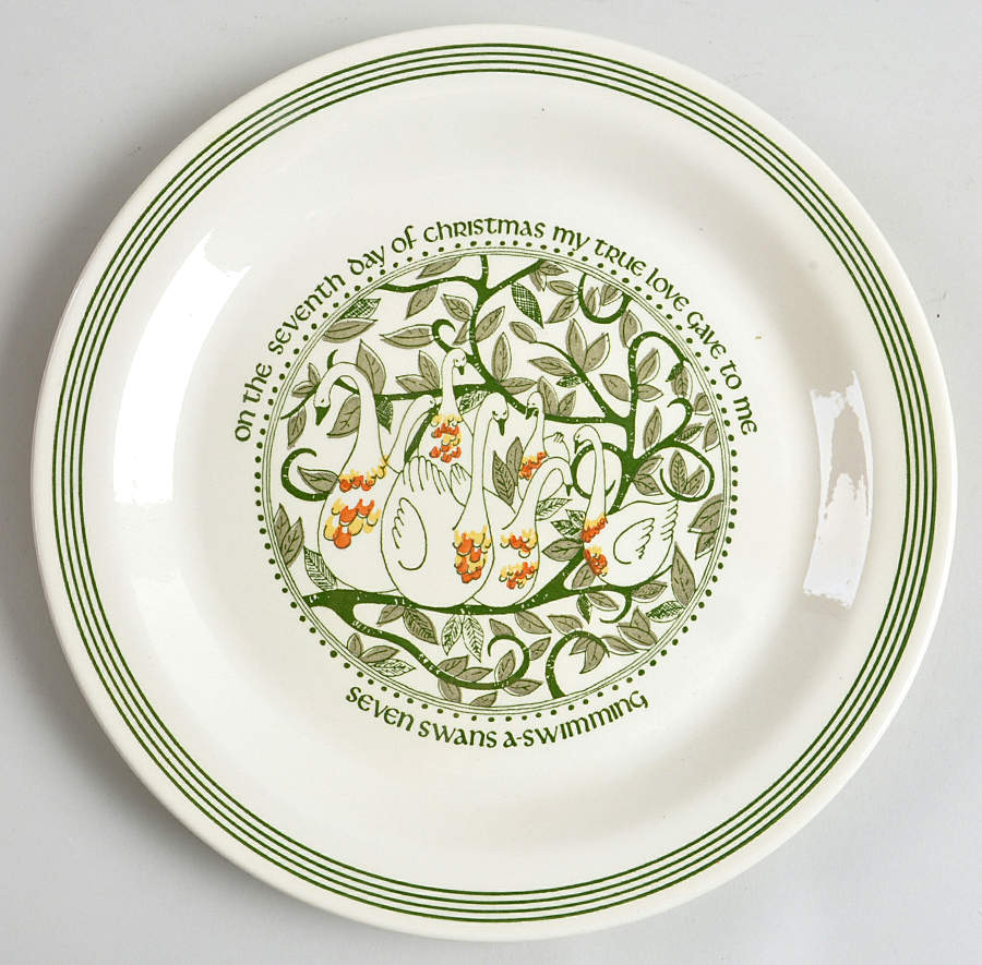 Twelve Days of Christmas Dinner Plate by Royal (USA)-1