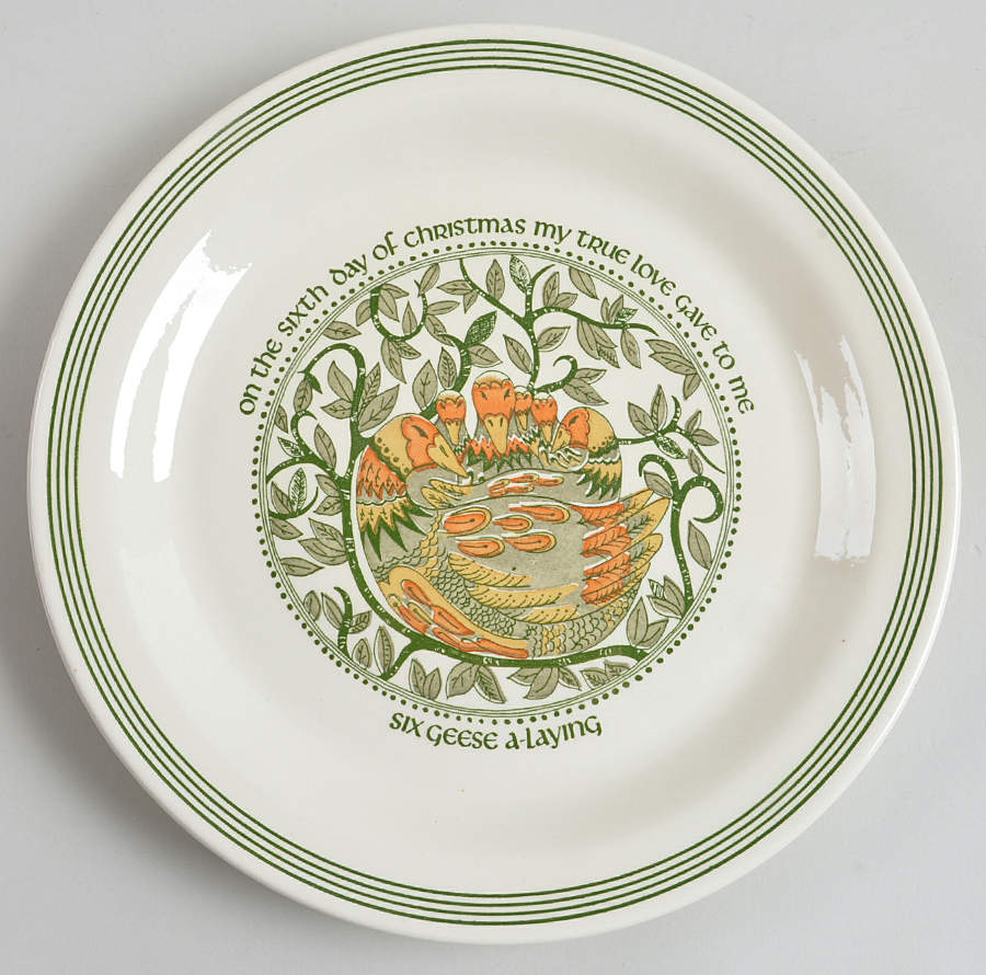 Twelve Days of Christmas Dinner Plate by Royal (USA)-1