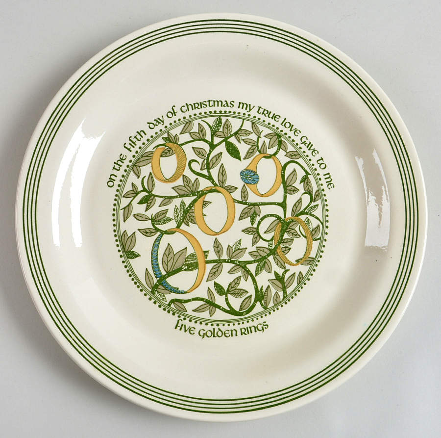 Twelve Days of Christmas Dinner Plate by Royal (USA)-1