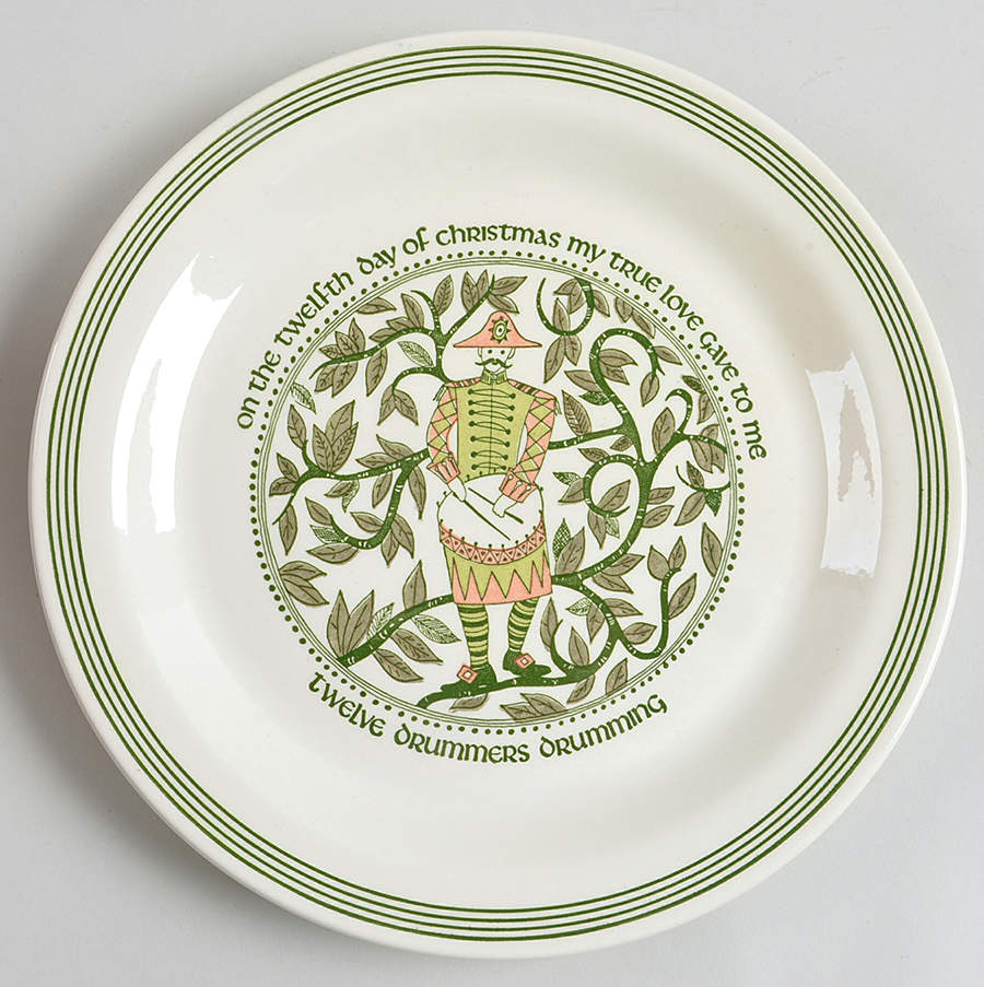 Twelve Days of Christmas Dinner Plate by Royal (USA)-1