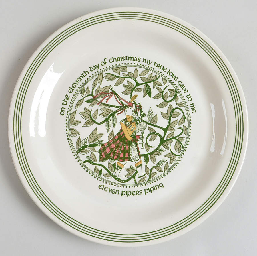 Twelve Days of Christmas Dinner Plate by Royal (USA)-1