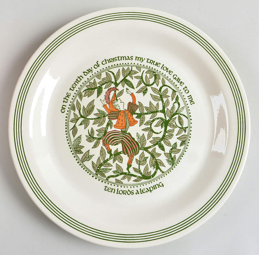 Twelve Days of Christmas Dinner Plate by Royal (USA)-1